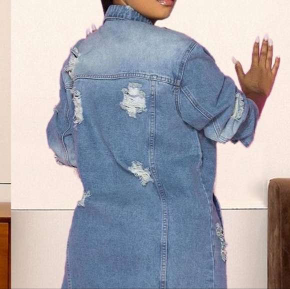 Distressed Dreams Denim Jacket - Light - Picture 8 of 8